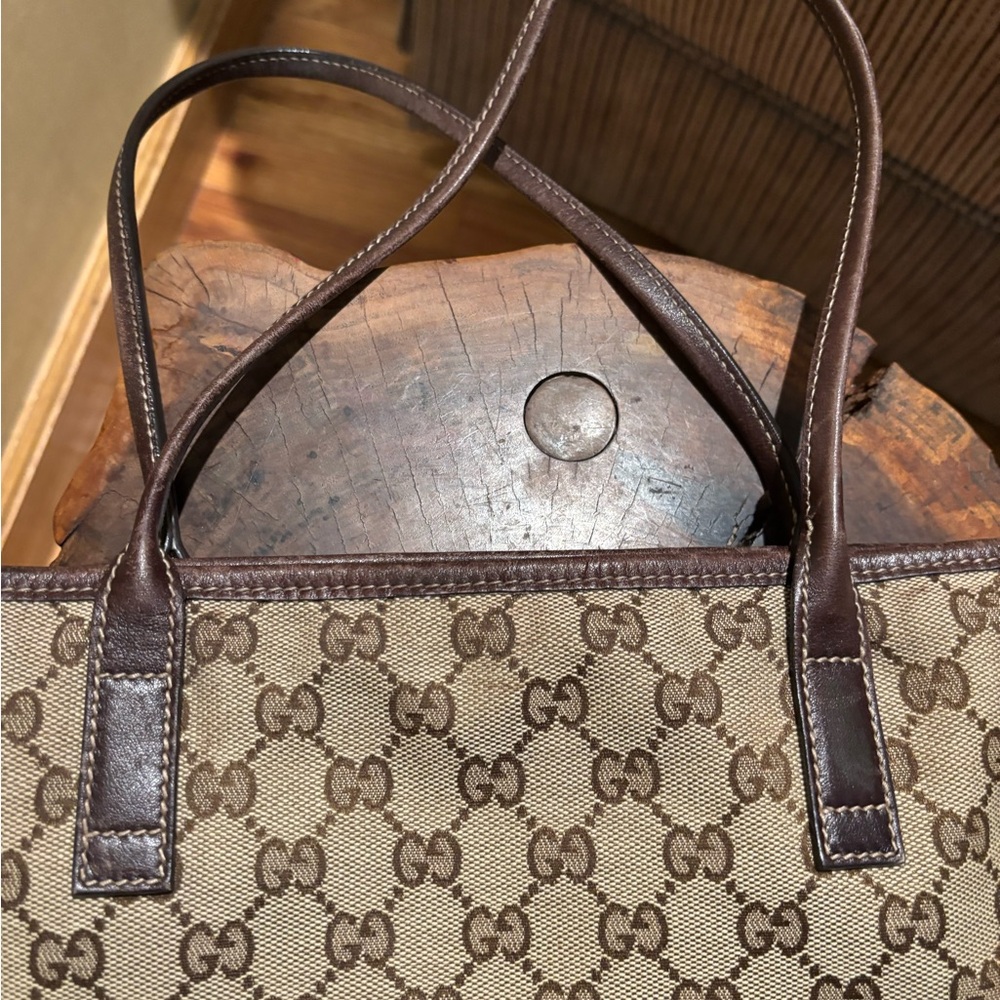 Gucci Beige and Brown GG Canvas Tote - Picture 12 of 12